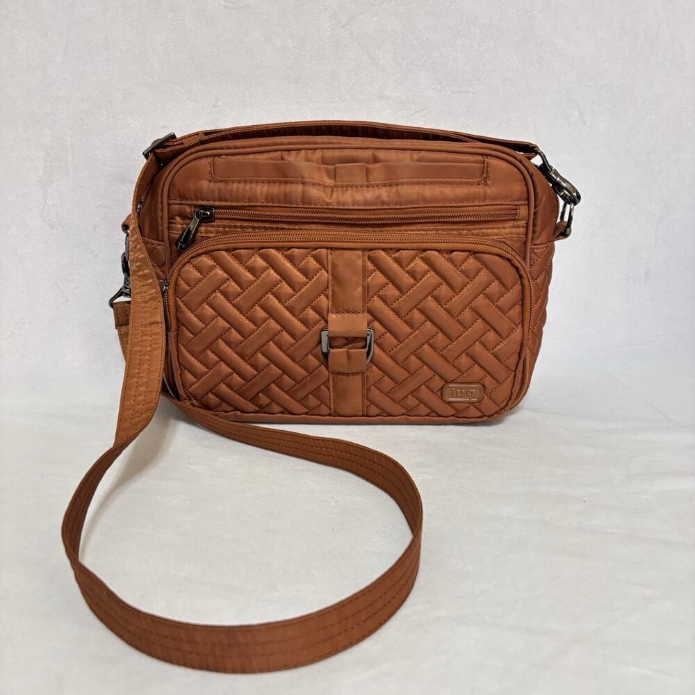 Lug Carousel XL Crossbody Handbag Purse Copper Brown
